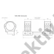 Taktikai Monobloc Szerelék Picatinny  sínre /34mm /Tier One Short Saddle