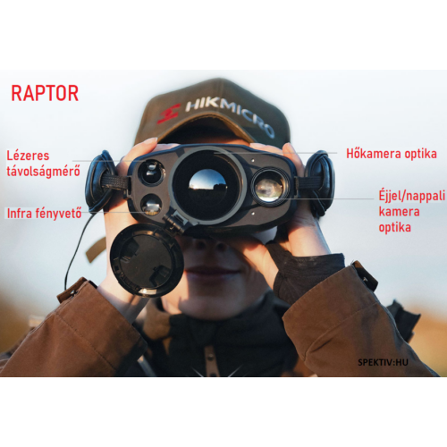 Hikmicro Raptor RH50L kétszemes betekintésű hőkamera kereső ultra érzékeny kamerával és lézeres távmérővel