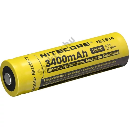 Nitecore akkumulátor NL1834 (18650-es típus